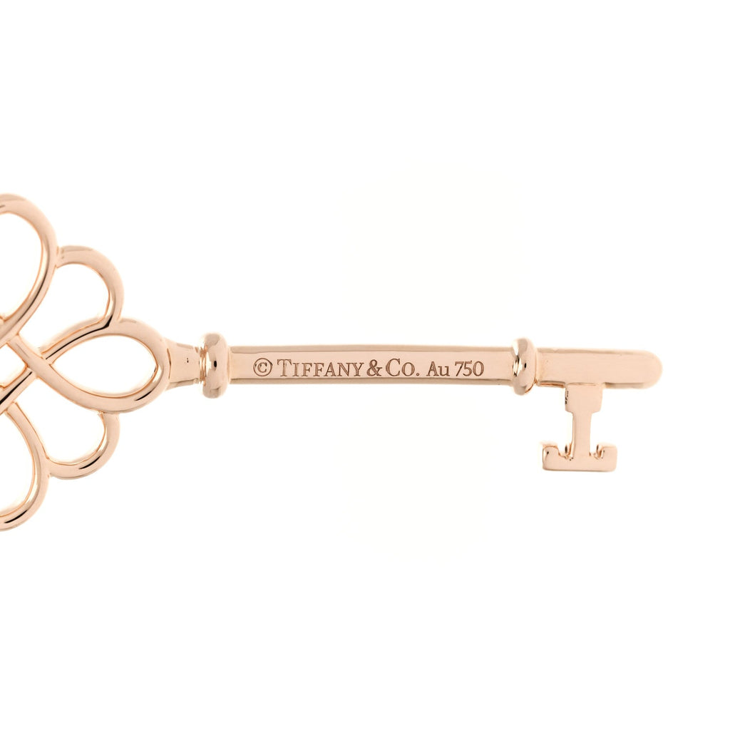 18K Rose Gold Knot Key Pendant