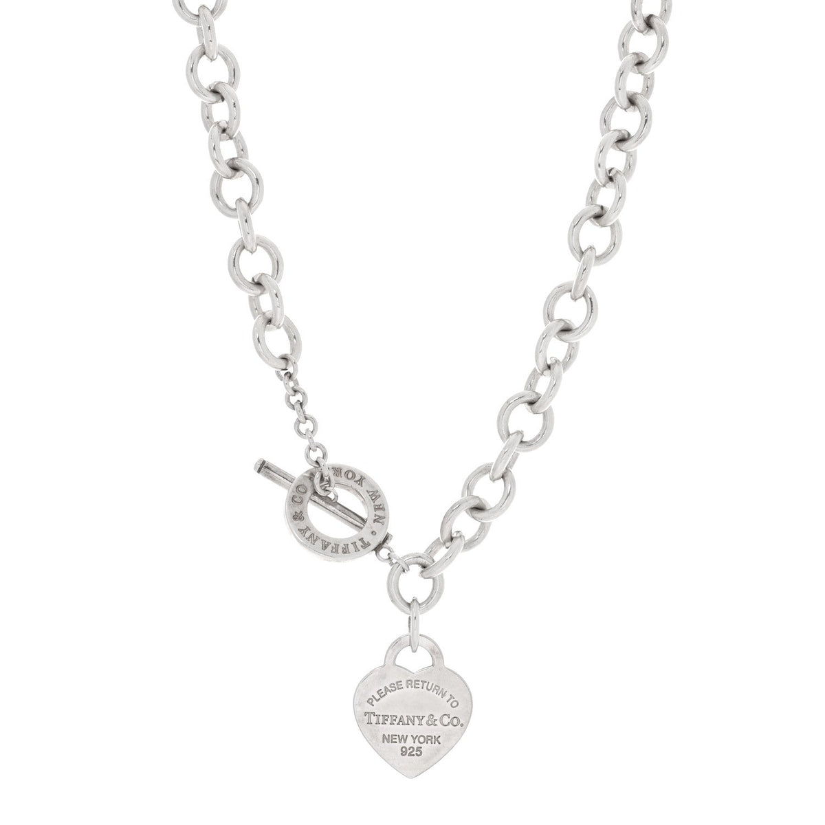Sterling Silver Return to Tiffany Heart Tag Toggle Necklace