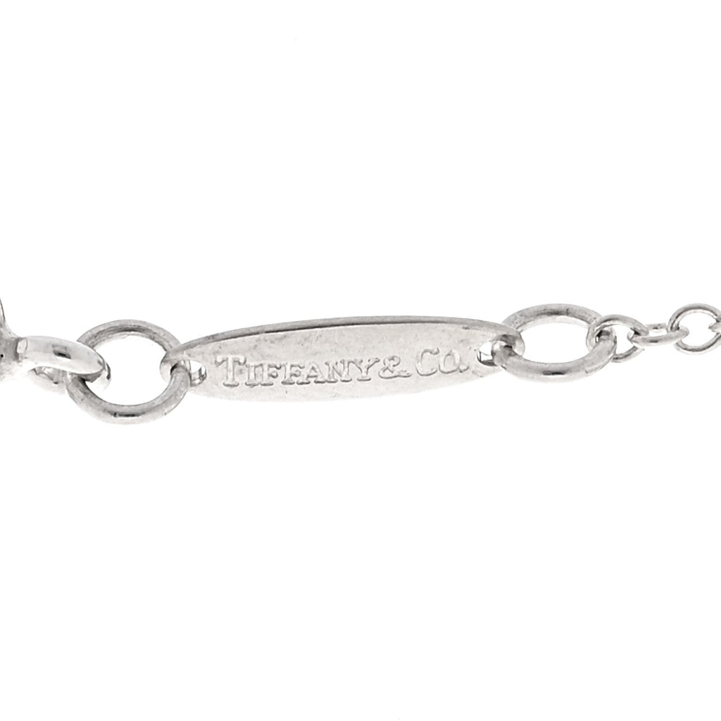 Sterling Silver Elsa Peretti Double Teardrop Pendant Necklace