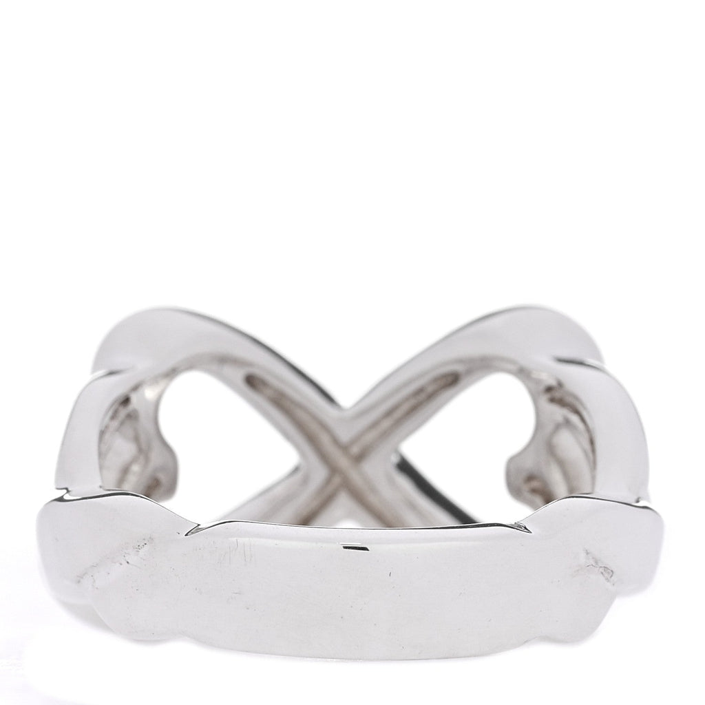 Sterling Silver Paloma Picasso Double Loving Heart Ring 52 6