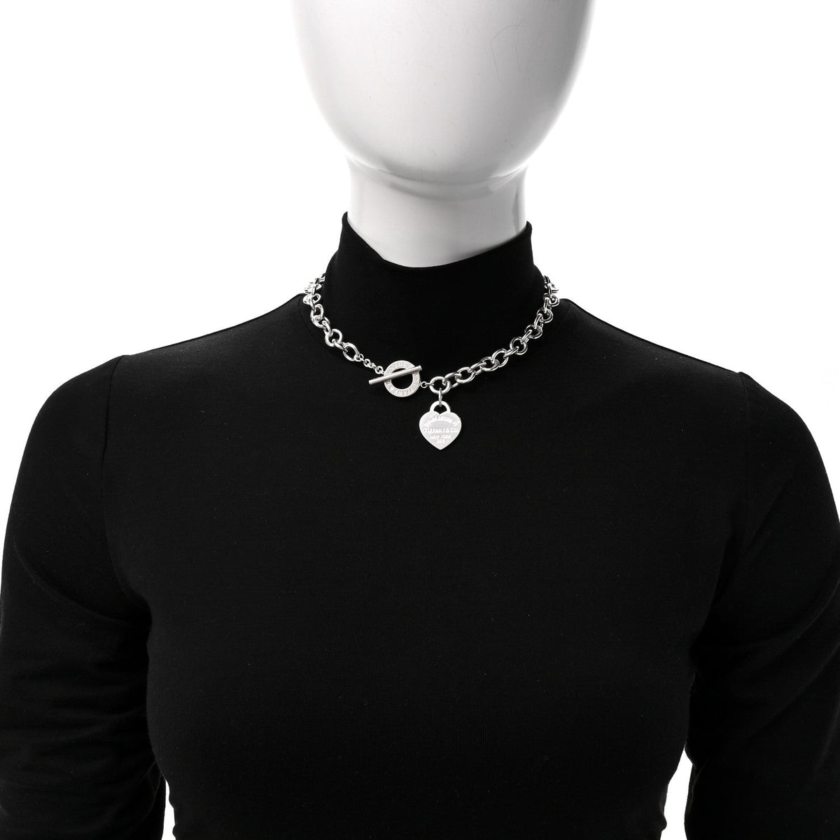 Sterling Silver Return to Tiffany Heart Tag Toggle Necklace