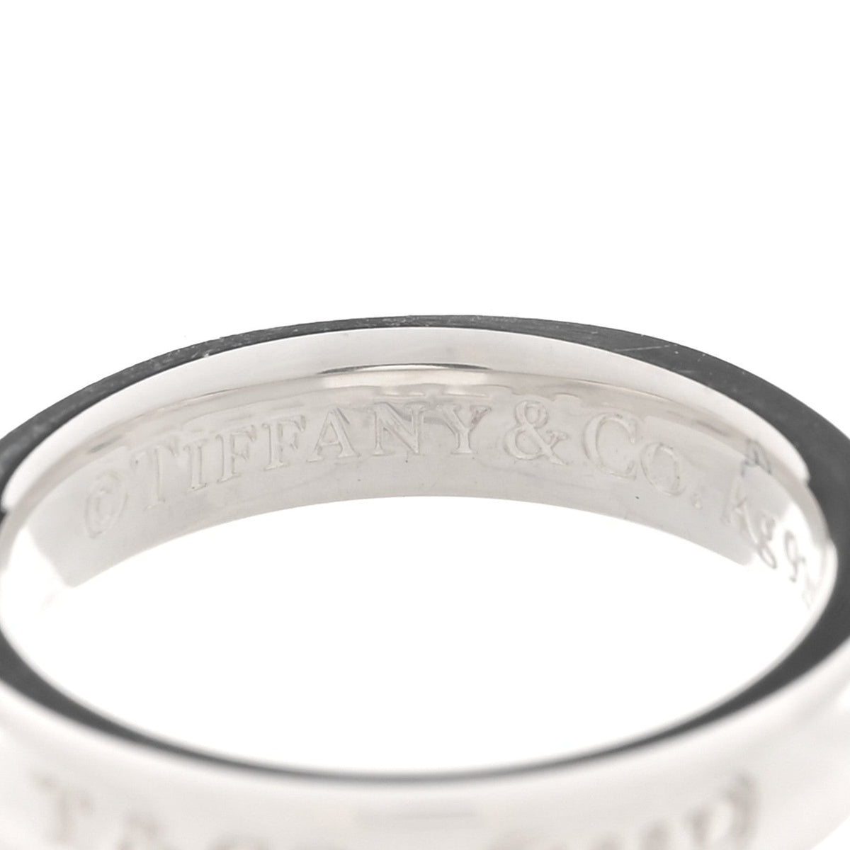 Sterling Silver Narrow 1837 Band Ring 49 5