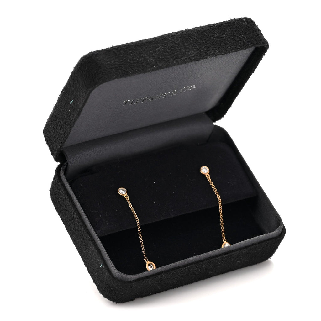 18K Yellow Gold Diamond .39ctw Elsa Peretti Diamonds by the Yard Drop Earrings