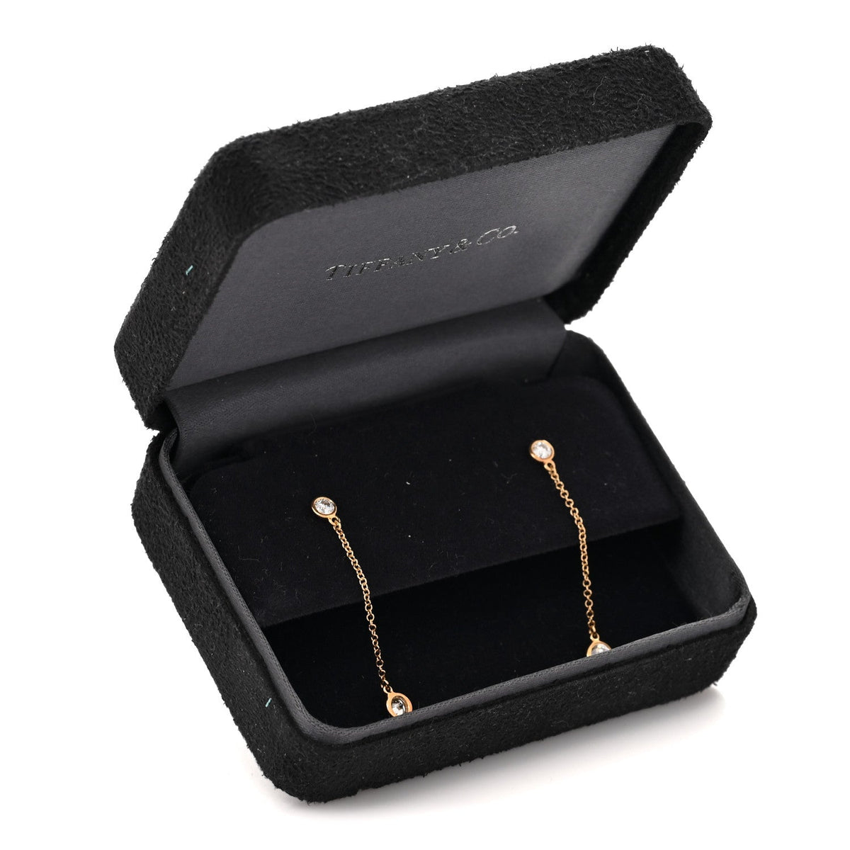 18K Yellow Gold Diamond .39ctw Elsa Peretti Diamonds by the Yard Drop Earrings