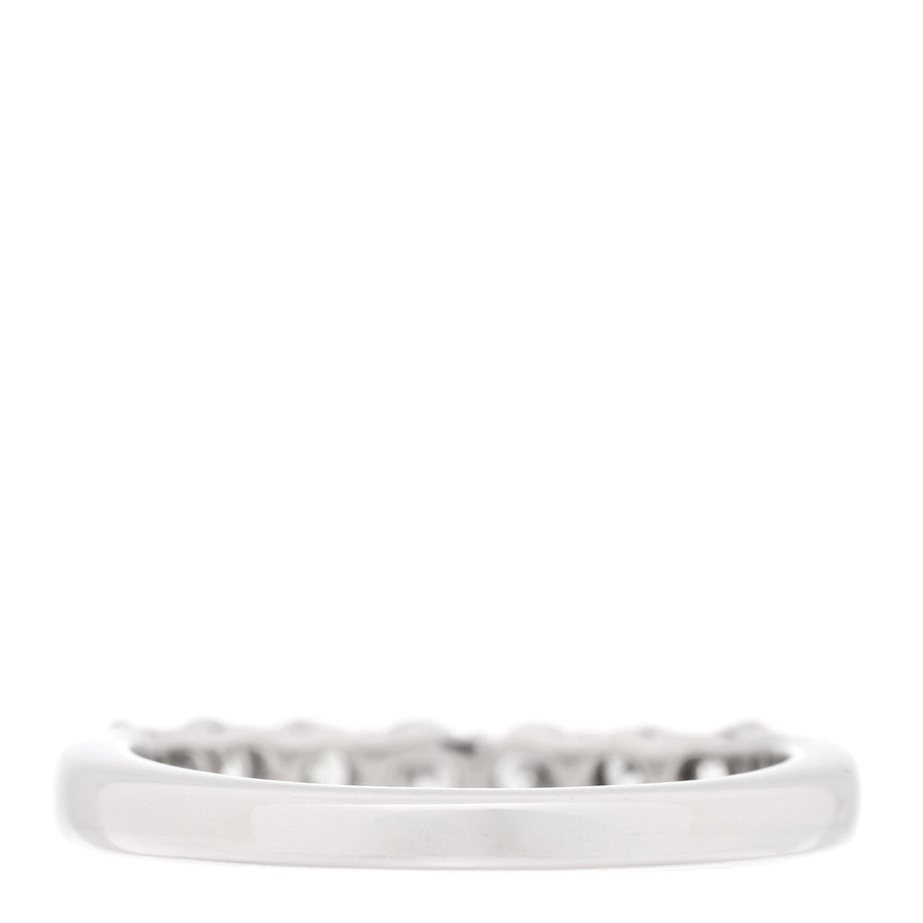 Platinum Diamond 3mm Tiffany Forever Half Circle Band Ring 50 5.25