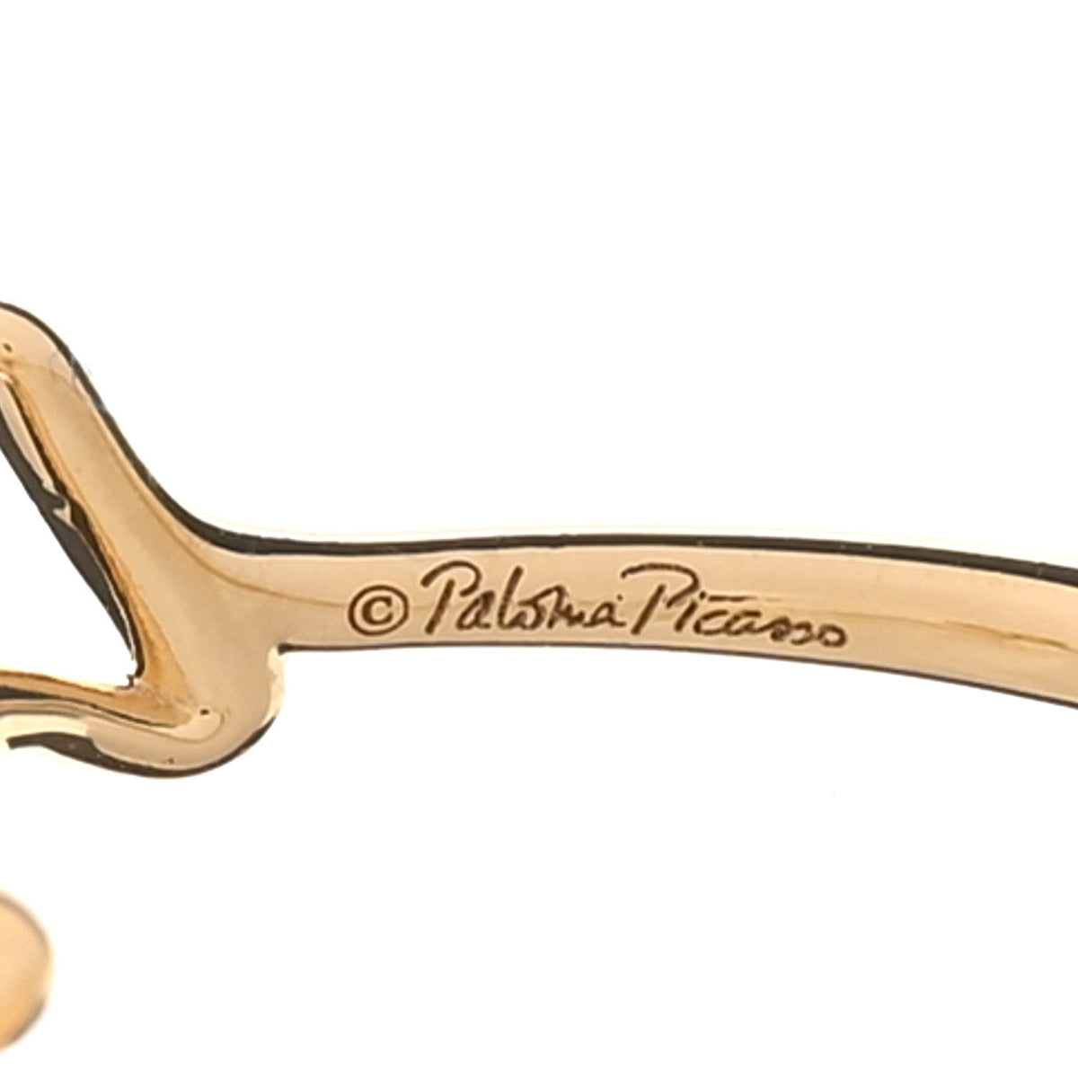 18K Yellow Gold Mini Paloma's Graffiti Love Ring 52 6