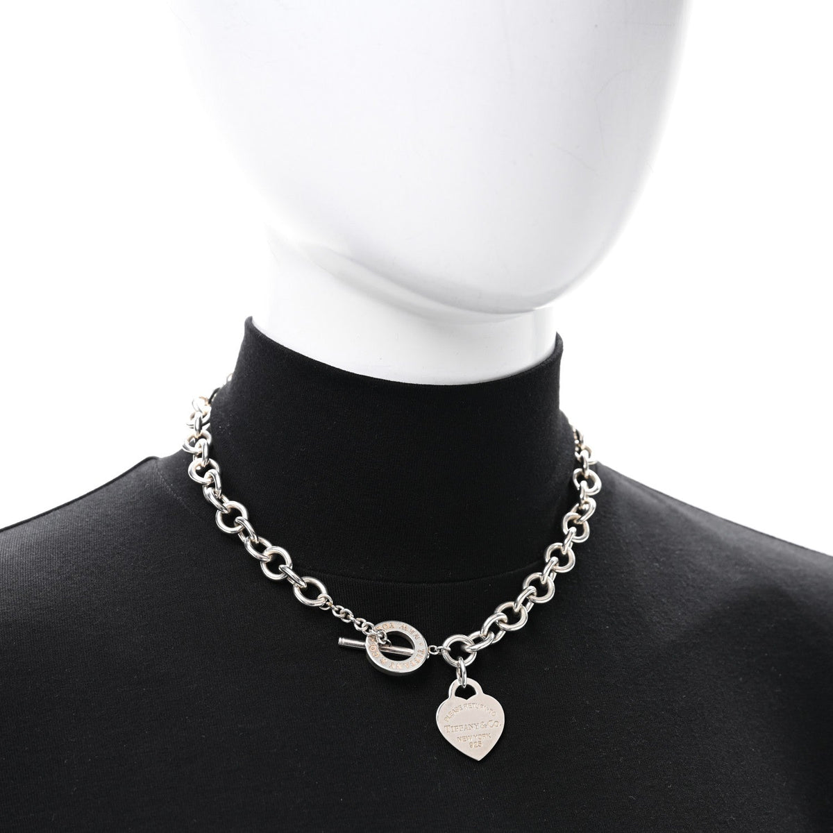 Sterling Silver Return to Tiffany Heart Tag Toggle Necklace