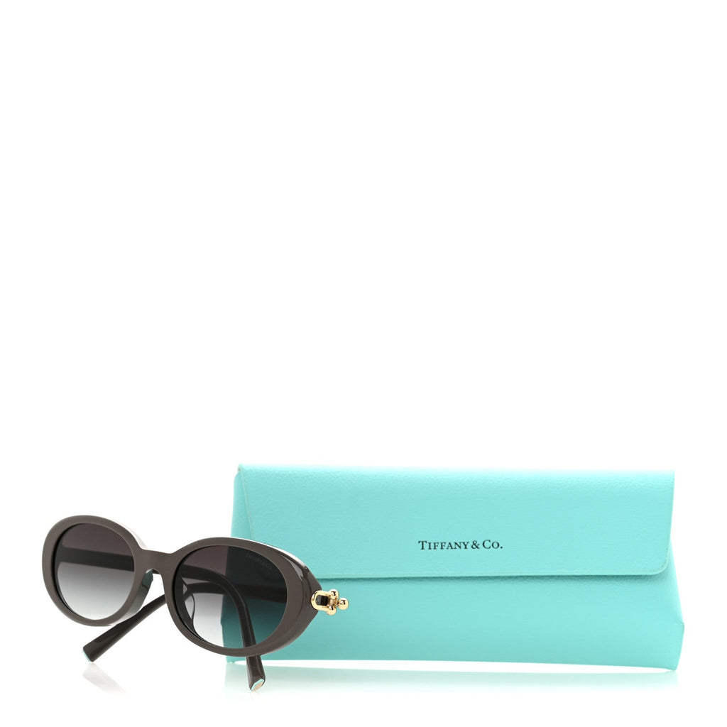 Acetate HardWear Oval Sunglasses TF4242D Milky Brown