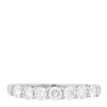 Platinum Diamond 3mm Tiffany Forever Half Circle Band Ring 50 5.25