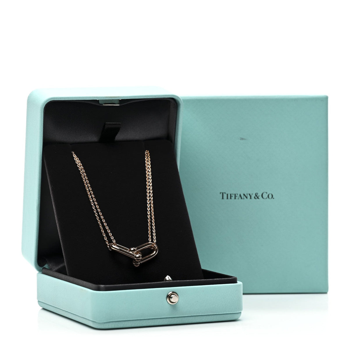 18K Rose Gold HardWear Double Link Pendant Necklace
