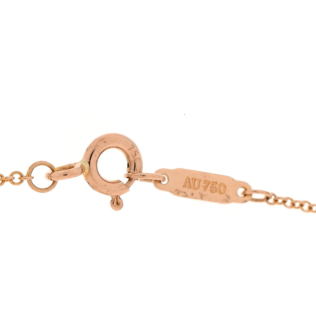 18K Rose Gold Diamond Atlas Pierced Pendant Necklace