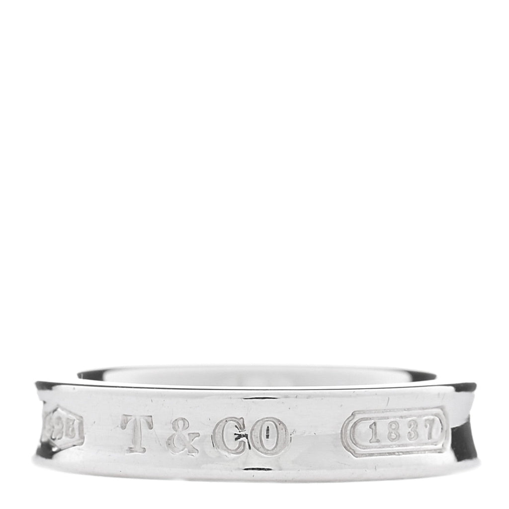 Sterling Silver Narrow 1837 Band Ring 48 4.5