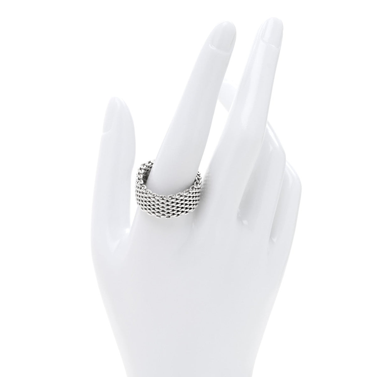 Sterling Silver Somerset Mesh Ring 70 13