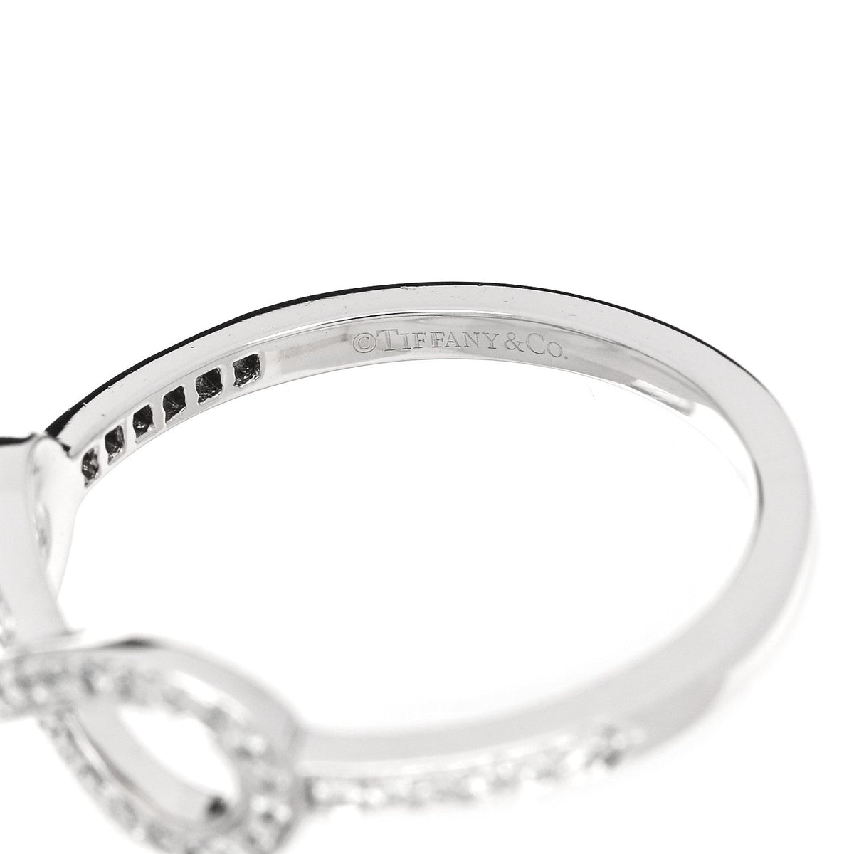 Platinum Diamond Infinity Ring 54 6.75
