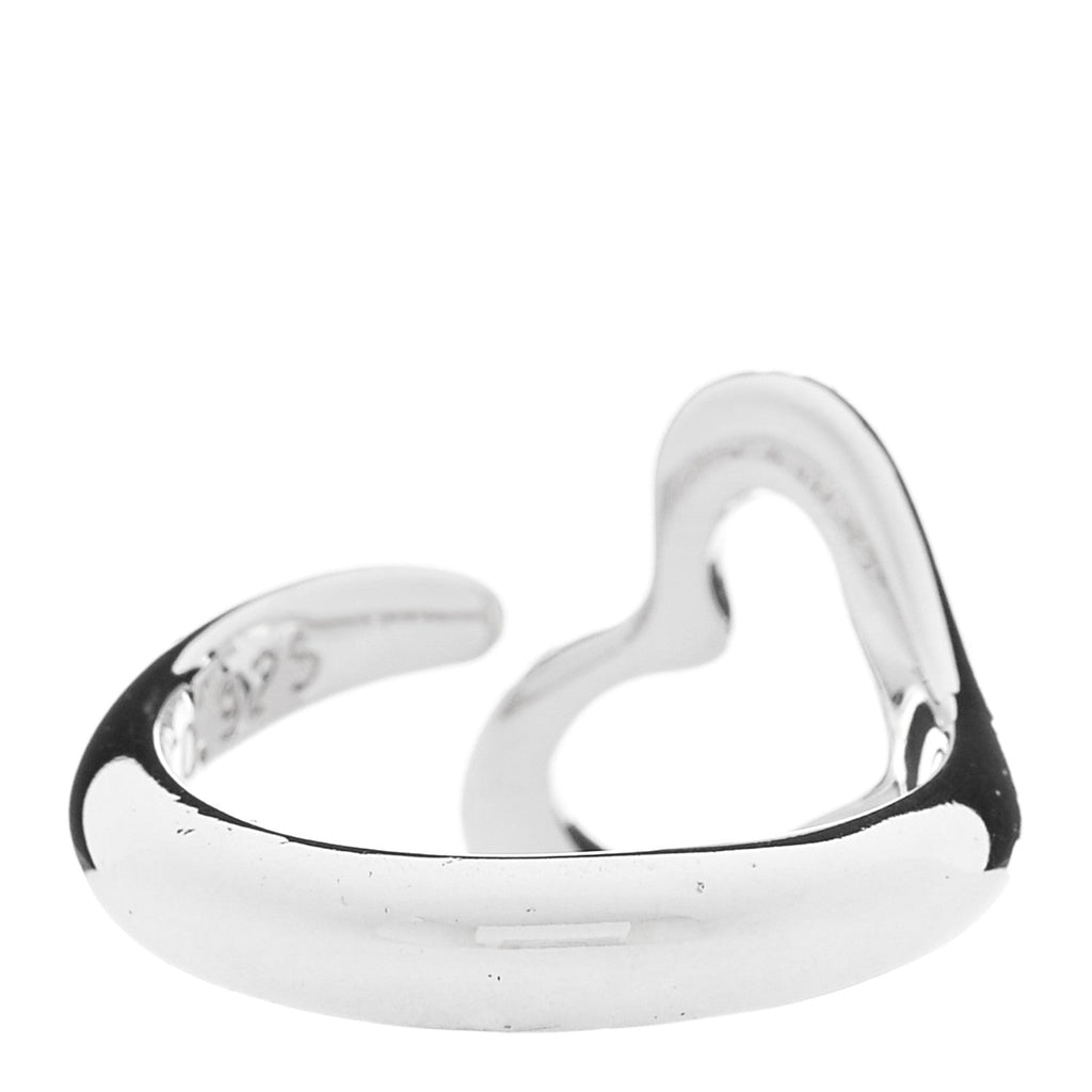 Sterling Silver Elsa Peretti Open Heart Ring 48 4.5