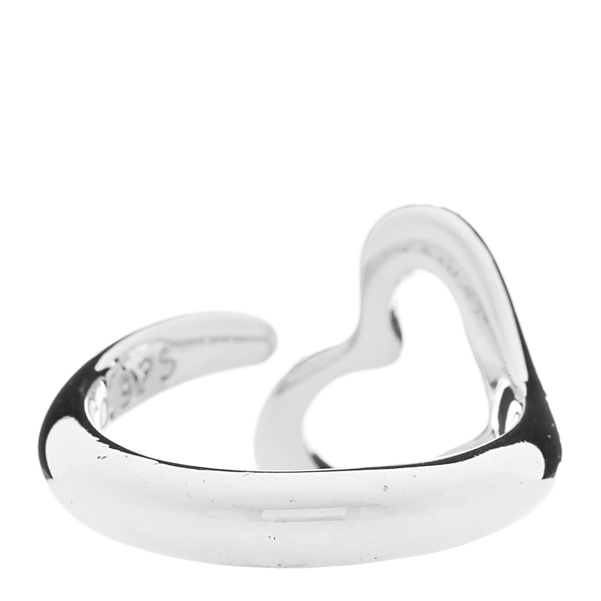 Sterling Silver Elsa Peretti Open Heart Ring 48 4.5