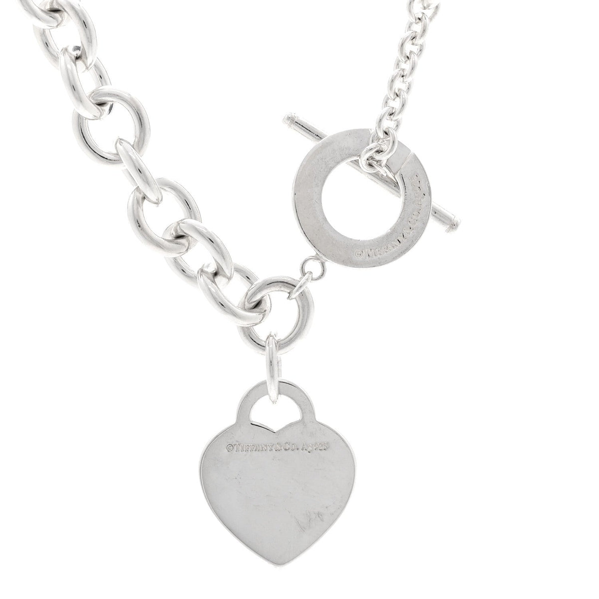 Sterling Silver Return to Tiffany Heart Tag Toggle Necklace