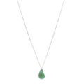 Sterling Silver Turquoise Elsa Peretti Teardrop Pendant Necklace