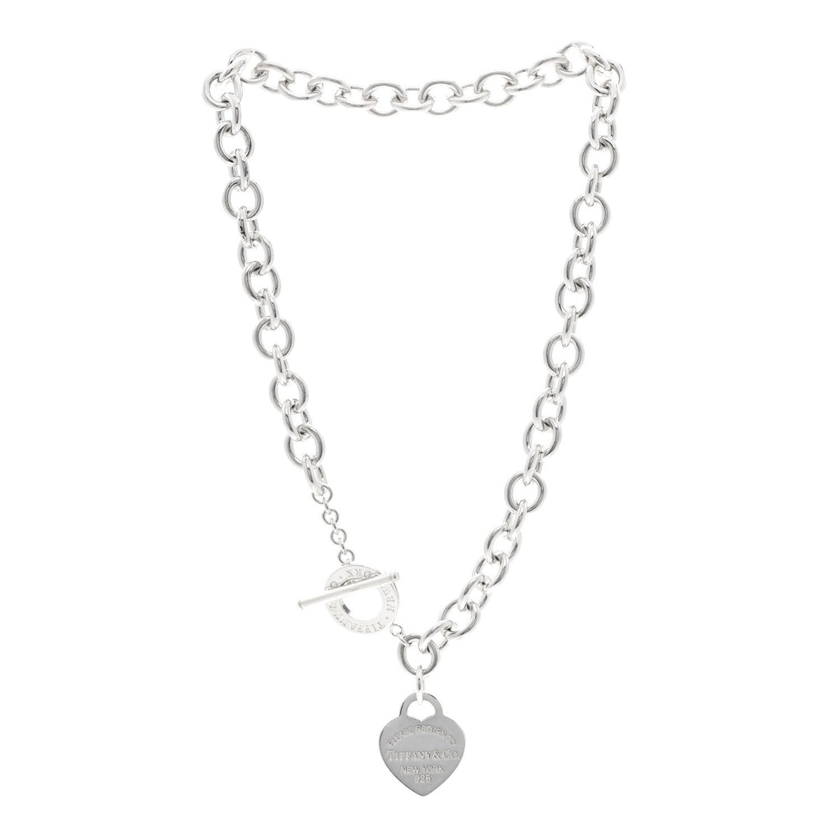 Sterling Silver Return to Tiffany Heart Tag Toggle Necklace