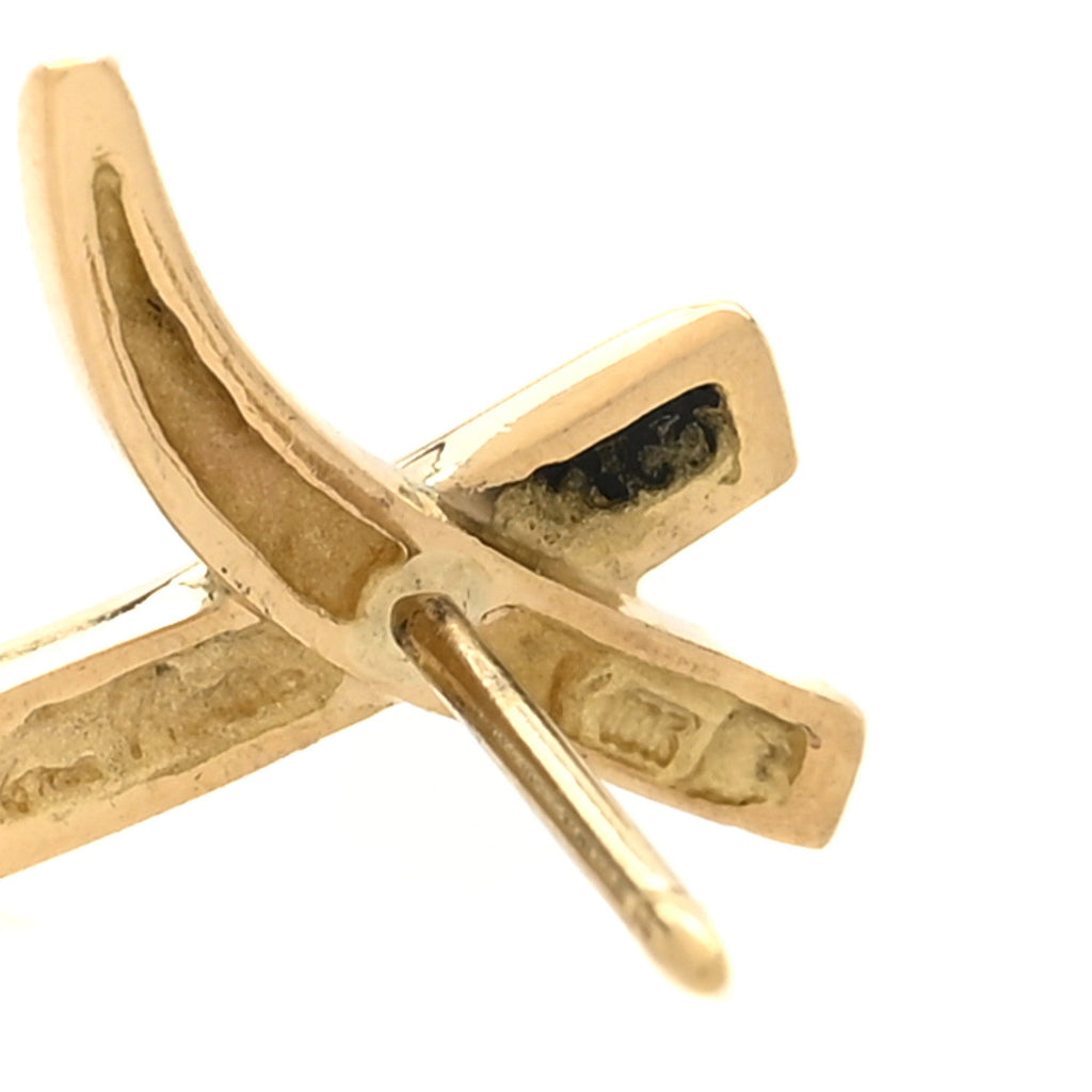 18K Yellow Gold Paloma's Graffiti X Earrings