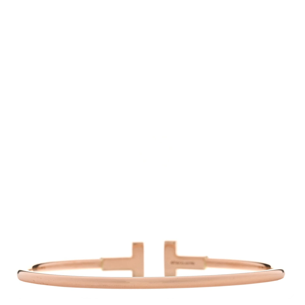 18K Rose Gold T Wire Bracelet