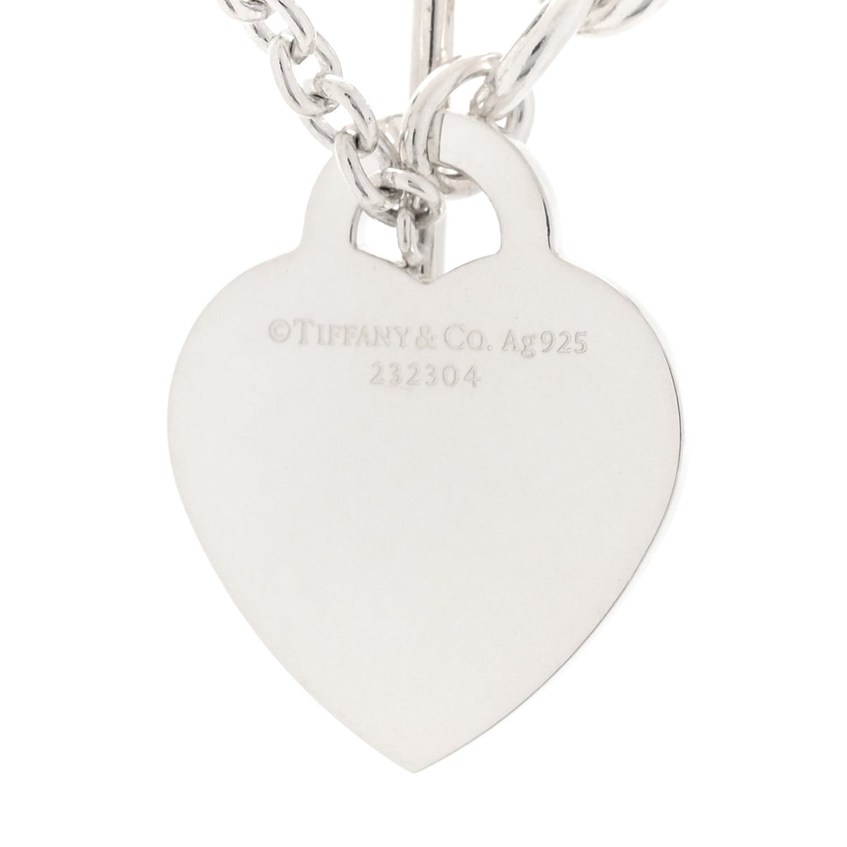 Sterling Silver Return to Tiffany Love Struck Heart Tag Necklace