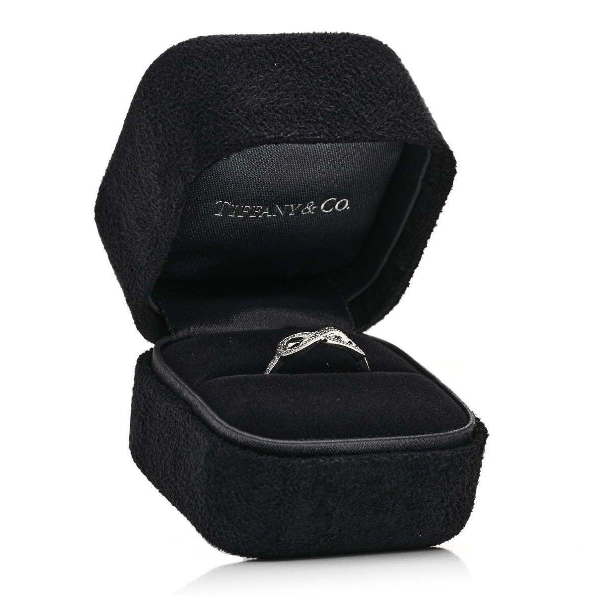 Platinum Diamond Infinity Ring 54 6.75