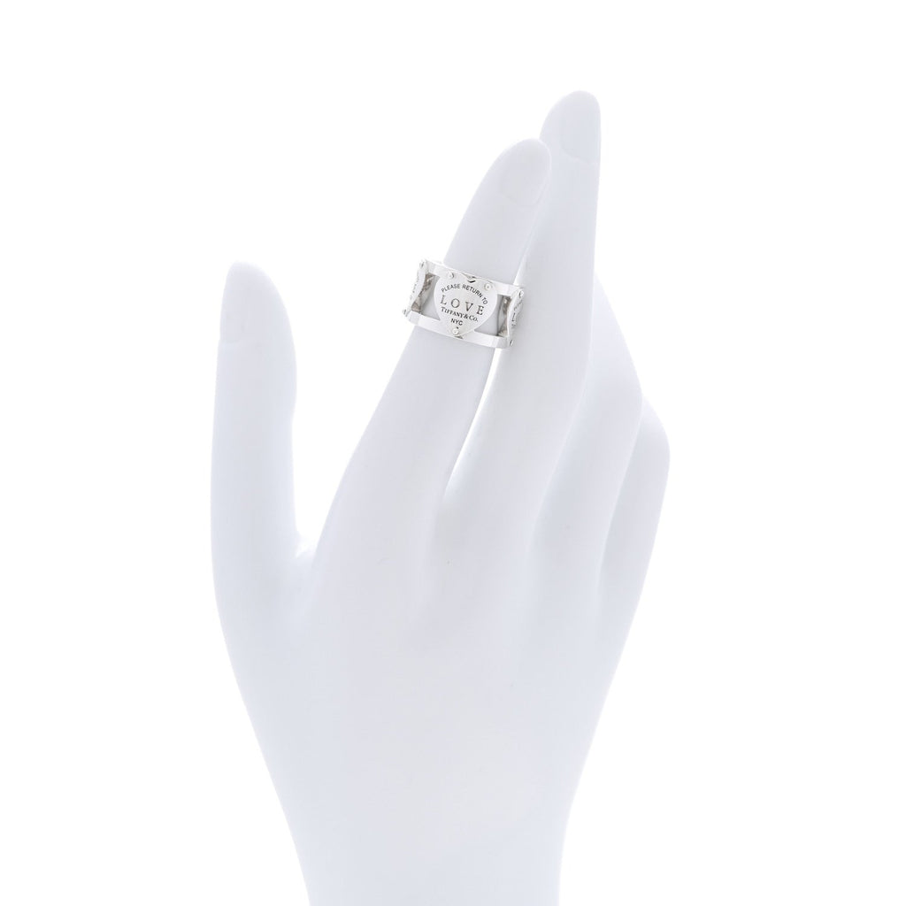 Sterling Silver Return to Tiffany Heart Wide Band Ring 47 4