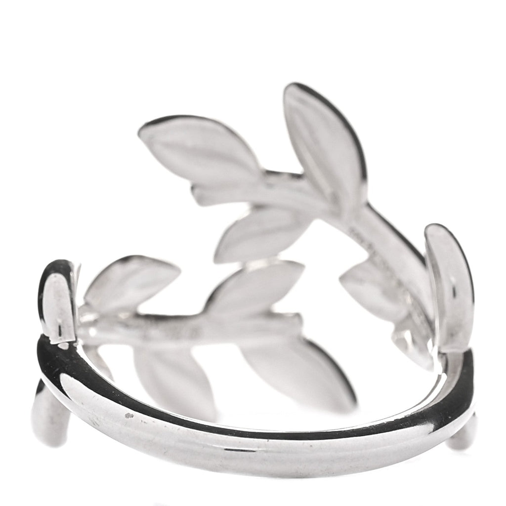 Sterling Silver Paloma Picasso Olive Leaf Bypass Ring 46 3.75