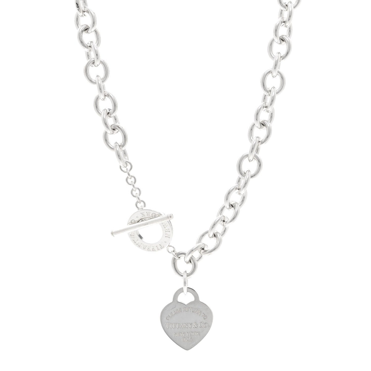 Sterling Silver Return to Tiffany Heart Tag Toggle Necklace