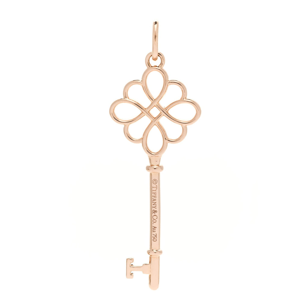 18K Rose Gold Knot Key Pendant