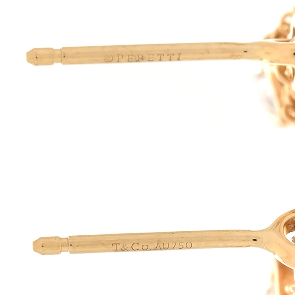 18K Yellow Gold Diamond .39ctw Elsa Peretti Diamonds by the Yard Drop Earrings