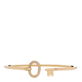 18K Yellow Gold Diamond Keys Wire Bracelet