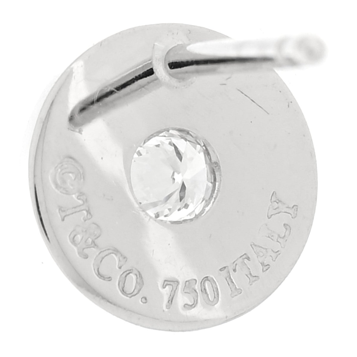 18K White Gold Diamond 1837 Circle Earrings