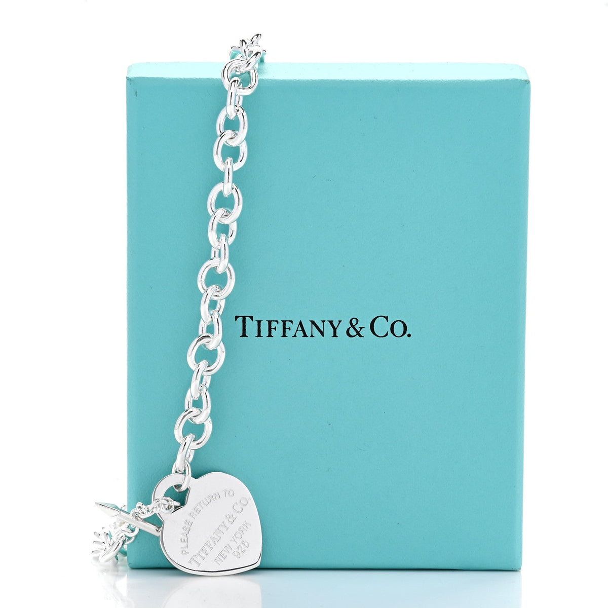 Sterling Silver Return to Tiffany Love Struck Heart Tag Necklace