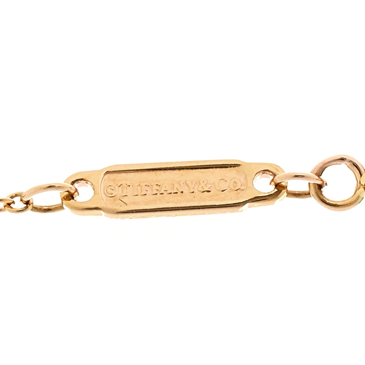 18K Rose Gold Diamond Large T Smile Pendant Necklace