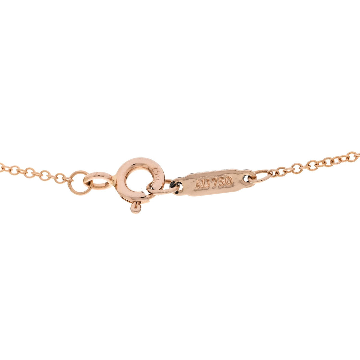18K Rose Gold Diamond Mini Bow Pave Pendant Necklace
