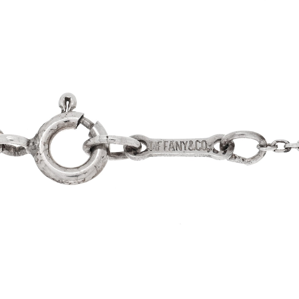 Sterling Silver 20mm Elsa Peretti Bean Pendant Necklace