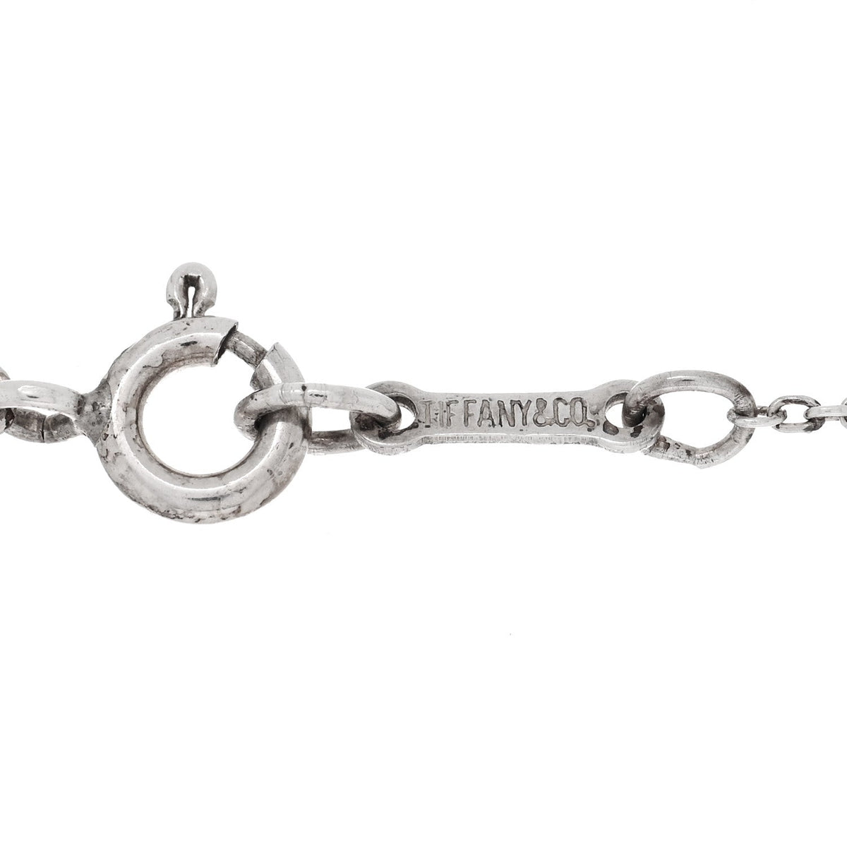 Sterling Silver 20mm Elsa Peretti Bean Pendant Necklace