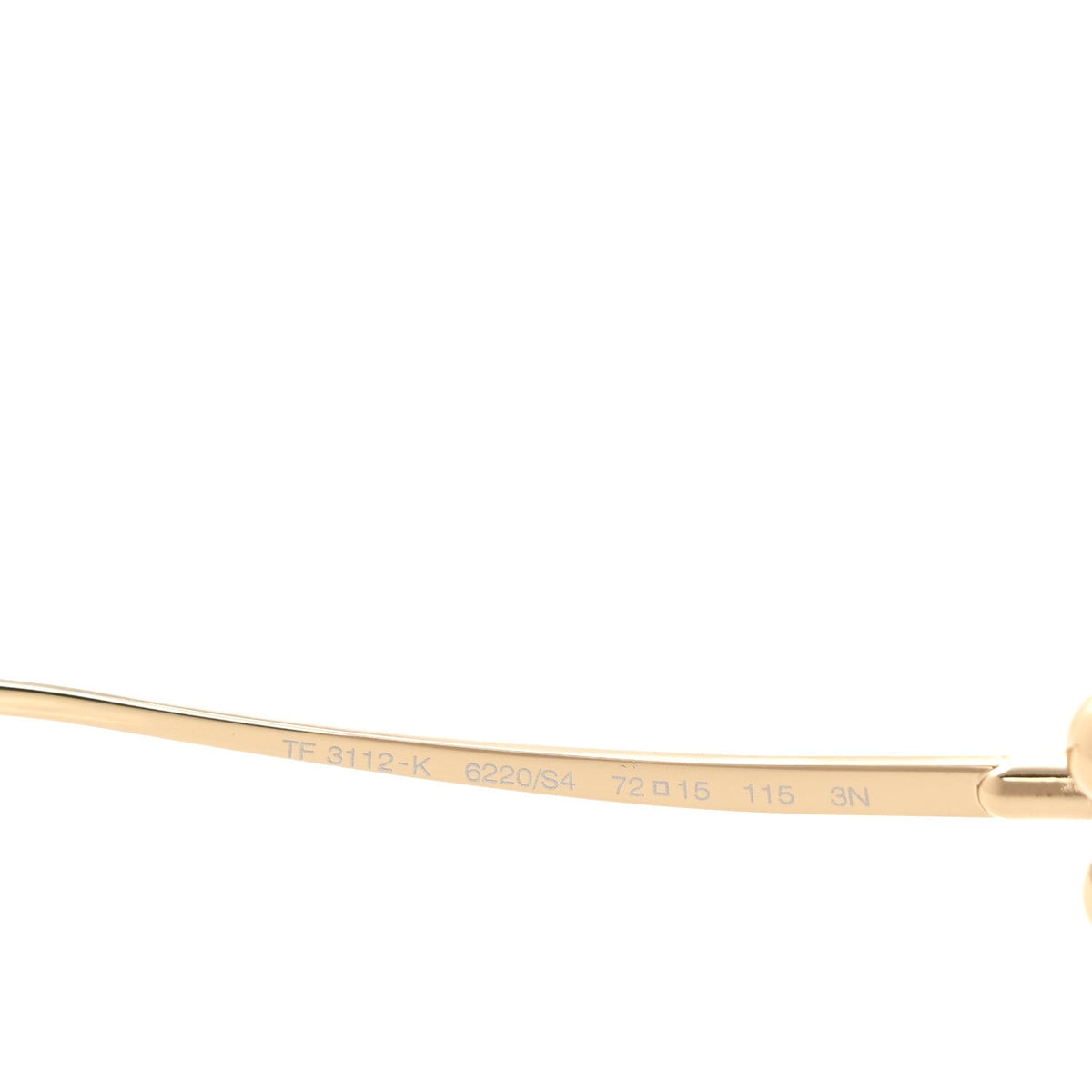 Metal TF3112K HardWear Sunglasses Gold Grey
