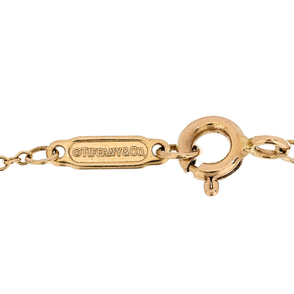 18K Yellow Gold Diamond Heart Bracelet