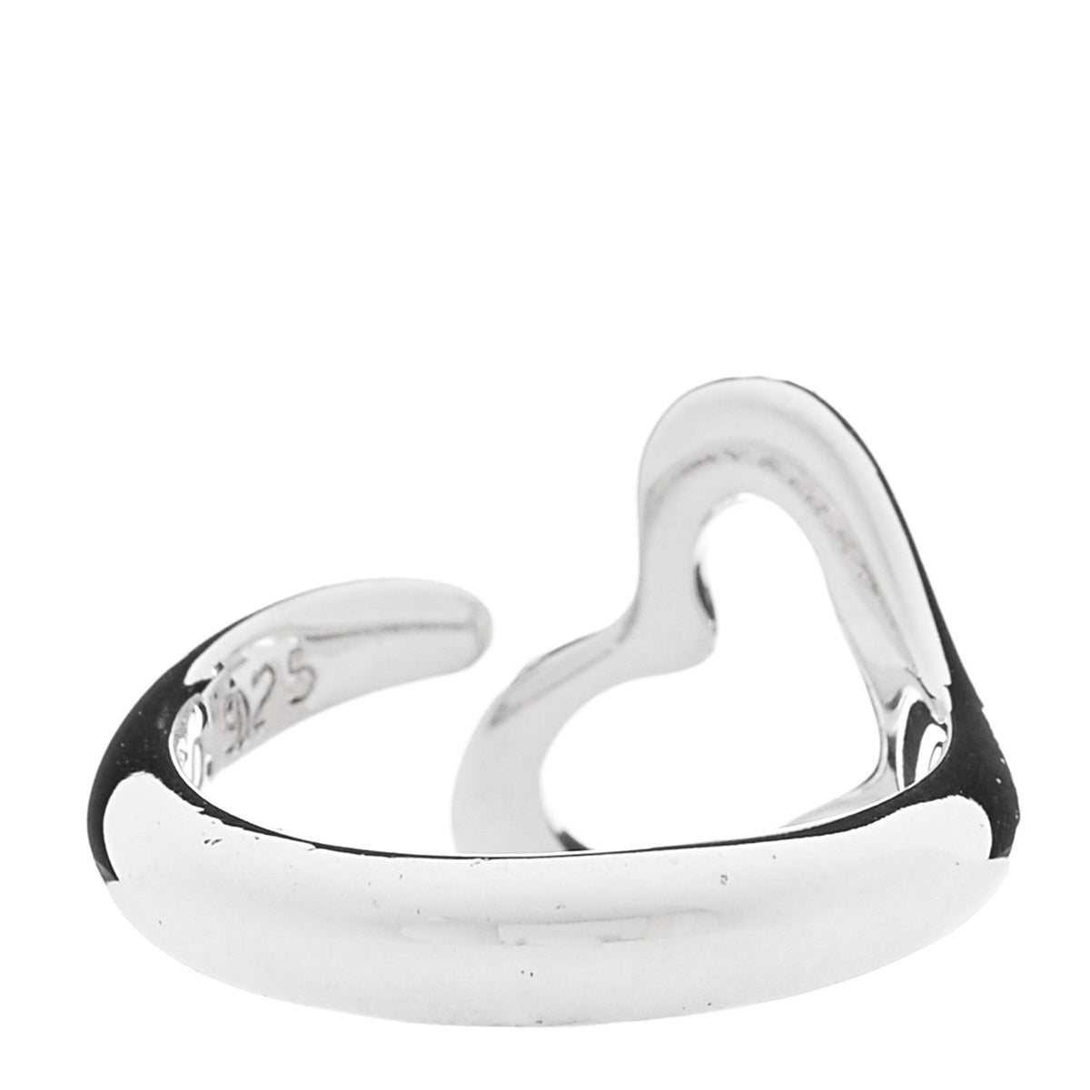 Sterling Silver Elsa Peretti Open Heart Ring 48 4.5