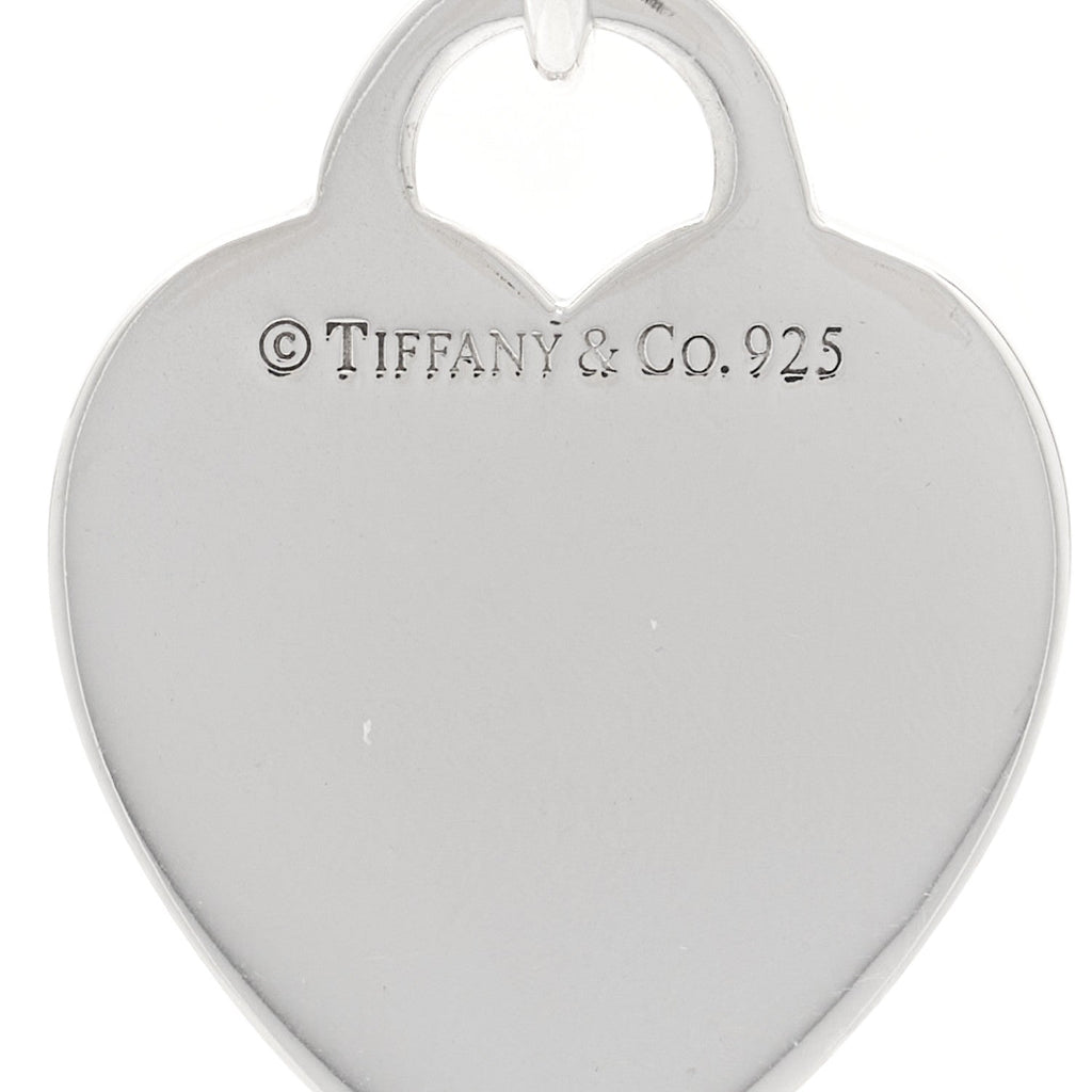 Sterling Silver Heart Tag Toggle Necklace