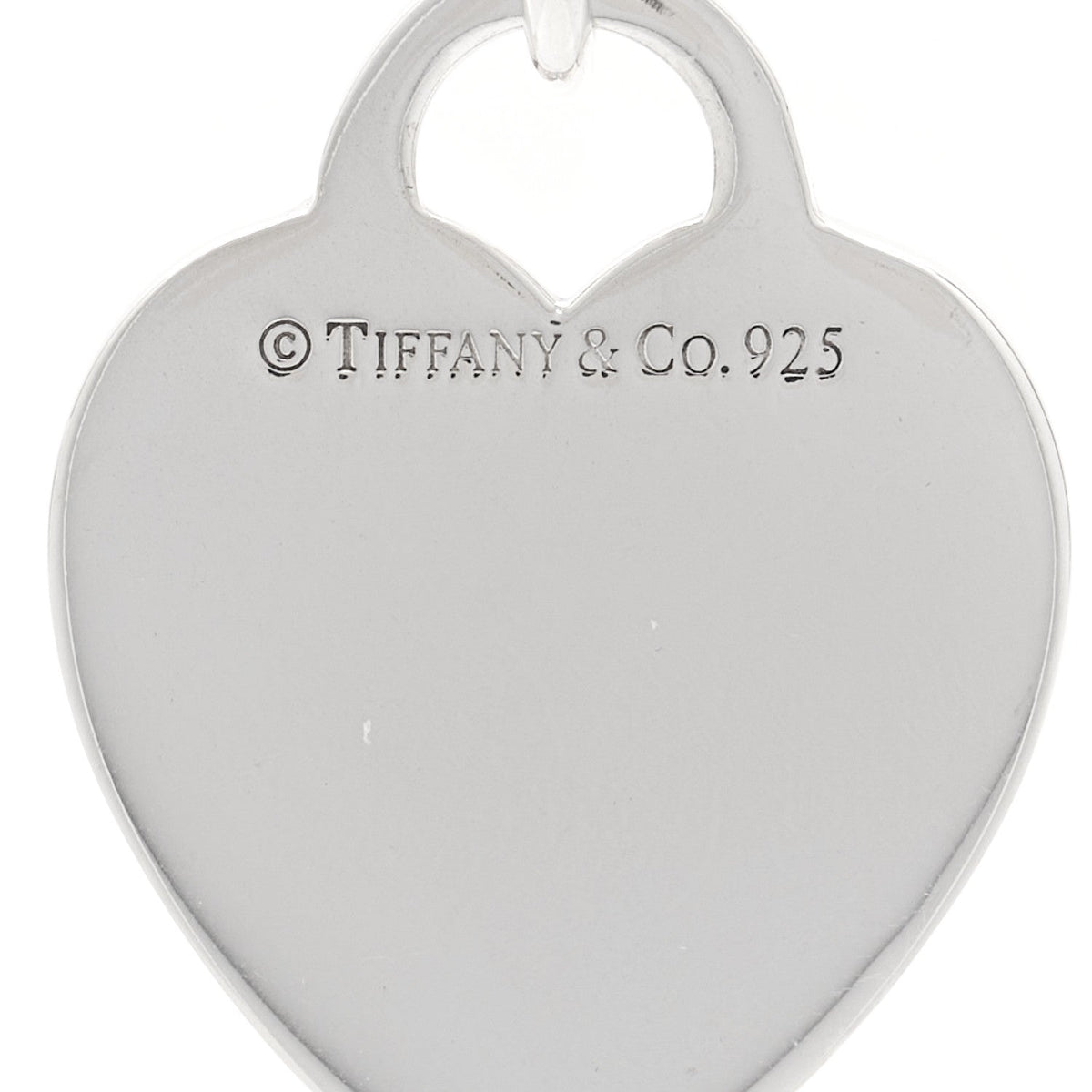 Sterling Silver Heart Tag Toggle Necklace