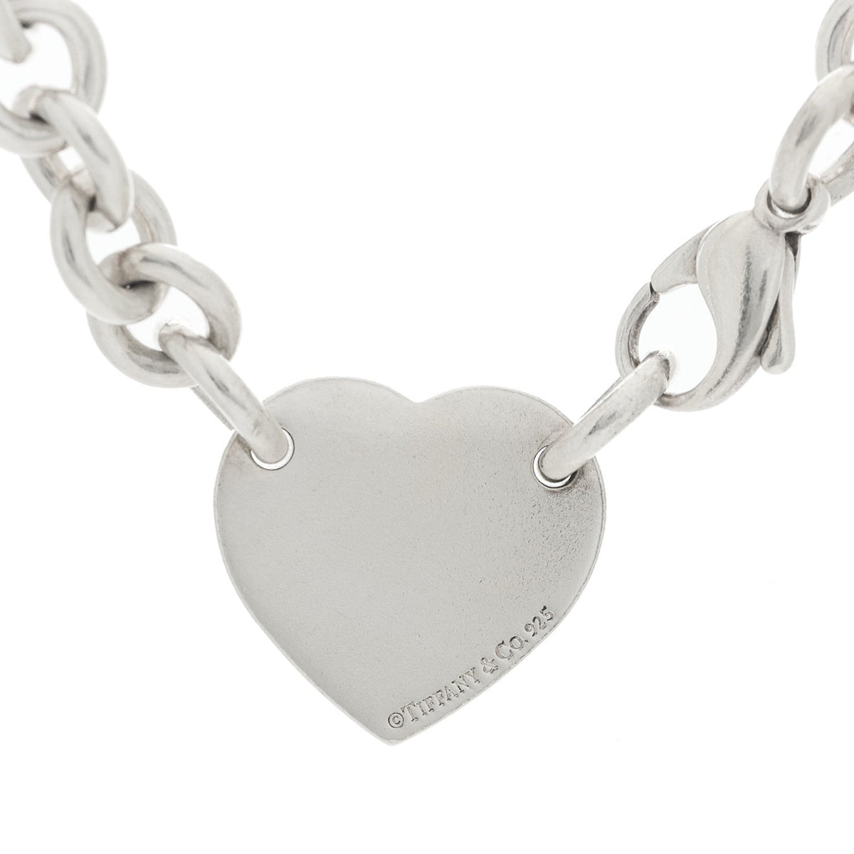 Sterling Silver Return to Tiffany Heart Tag Choker Necklace