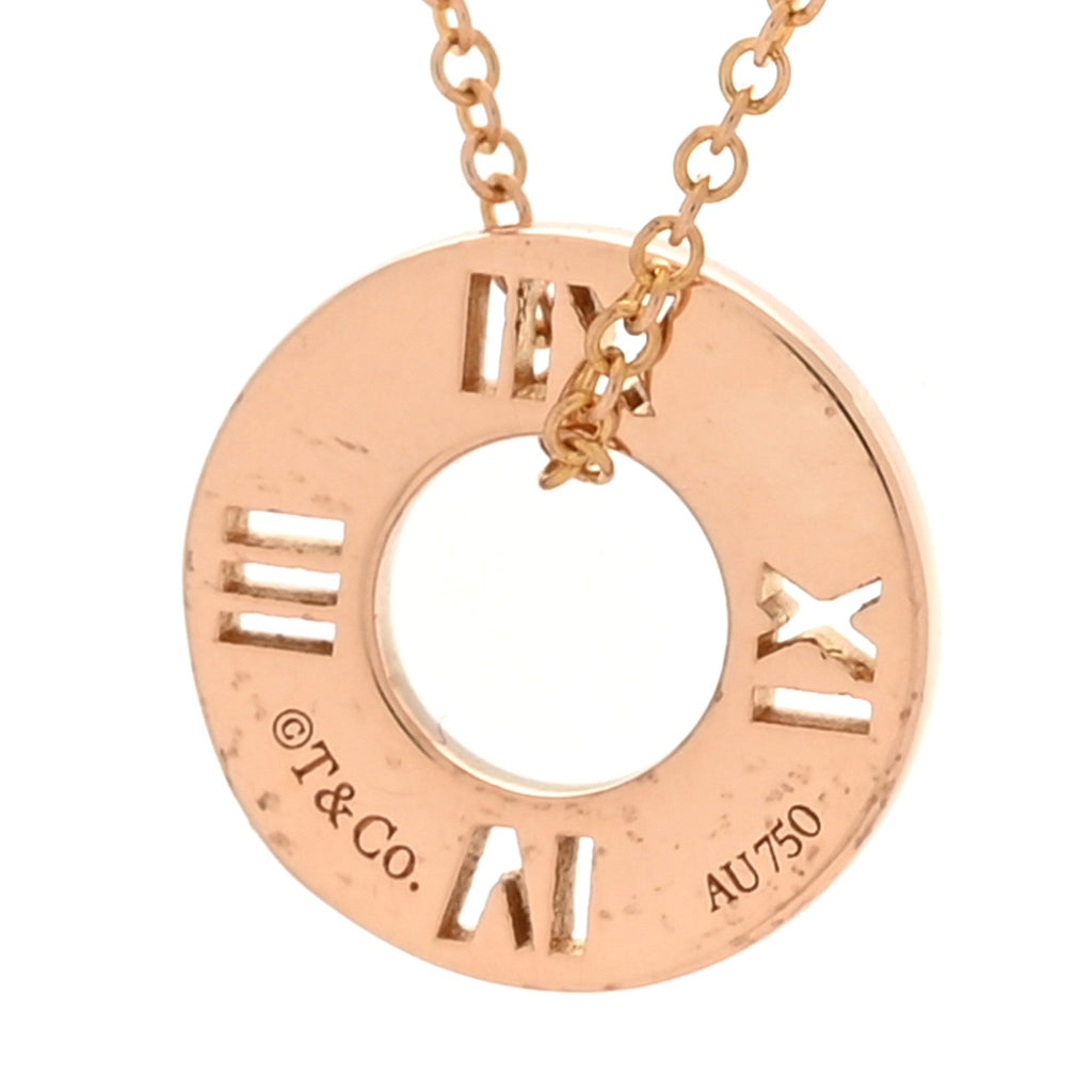 18K Rose Gold Diamond Atlas Pierced Pendant Necklace