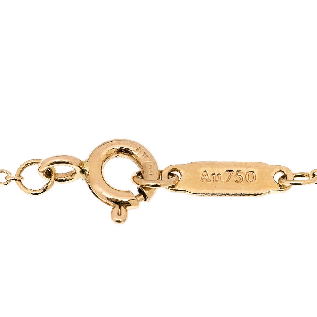 18K Yellow Gold Diamond Heart Bracelet