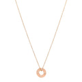 18K Rose Gold Diamond Atlas Pierced Pendant Necklace