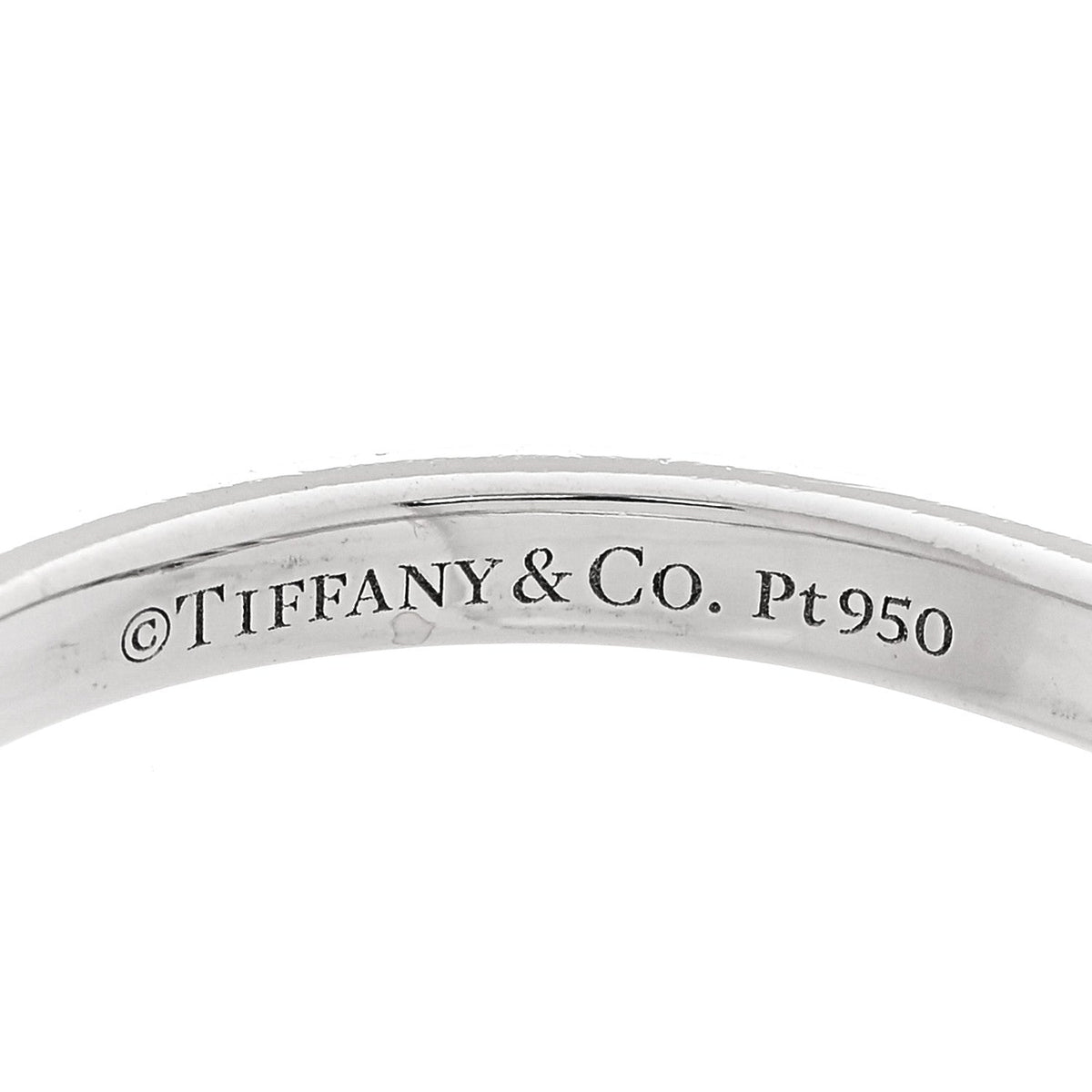 Platinum Diamond .03ctw V Band Ring 52 6