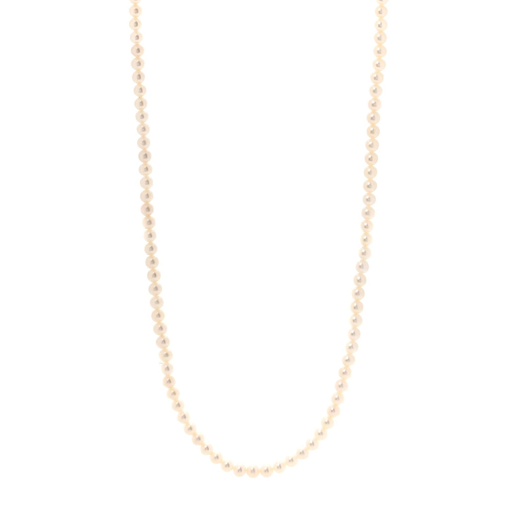 Sterling Silver Diamond Cultured Pearl Return to Tiffany Wrap Necklace